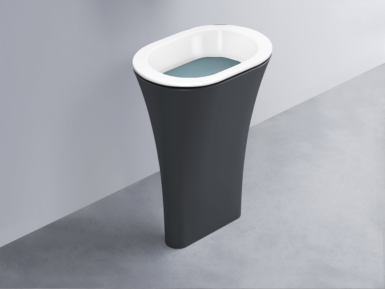 AMLA65-BL+AMPILO-PL+AMCOLO-BA Раковина Amedeo Ovale отдельностоящая cielo Enjoy + Amedeo Ceramica Cielo