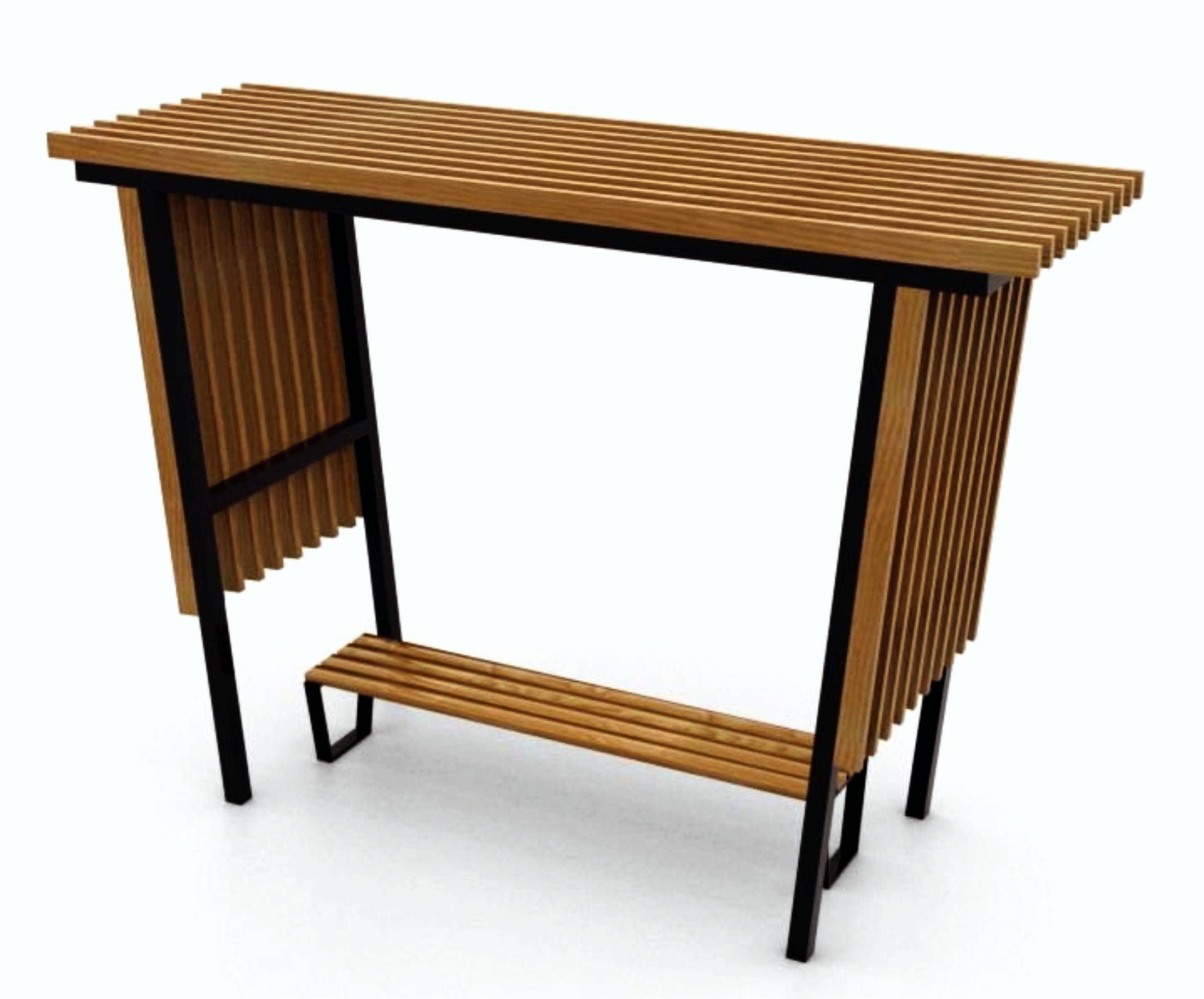 14471 ПРАГА Place 01, навес парковый и скамья LAB.Space  - Вид №2