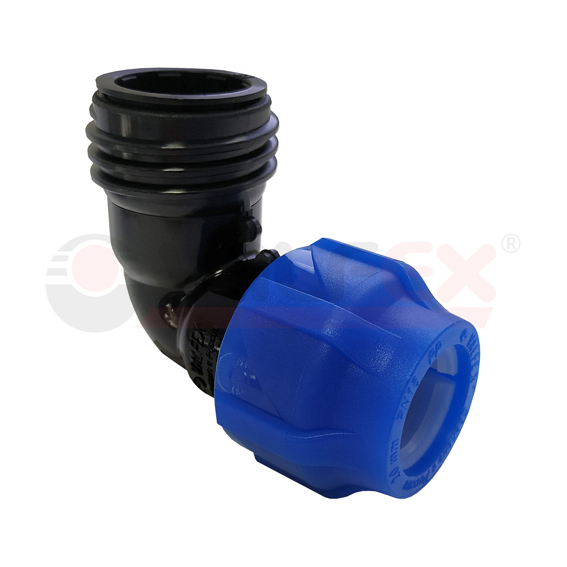 1210012463200 Valfex Отвод компрессионный с наружной резьбой 