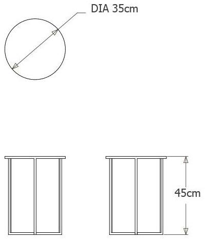 TRIBÙ Круглый высокий стол из алюминия с порошковым покрытием Natal alu sofa 01676 - Вид №7