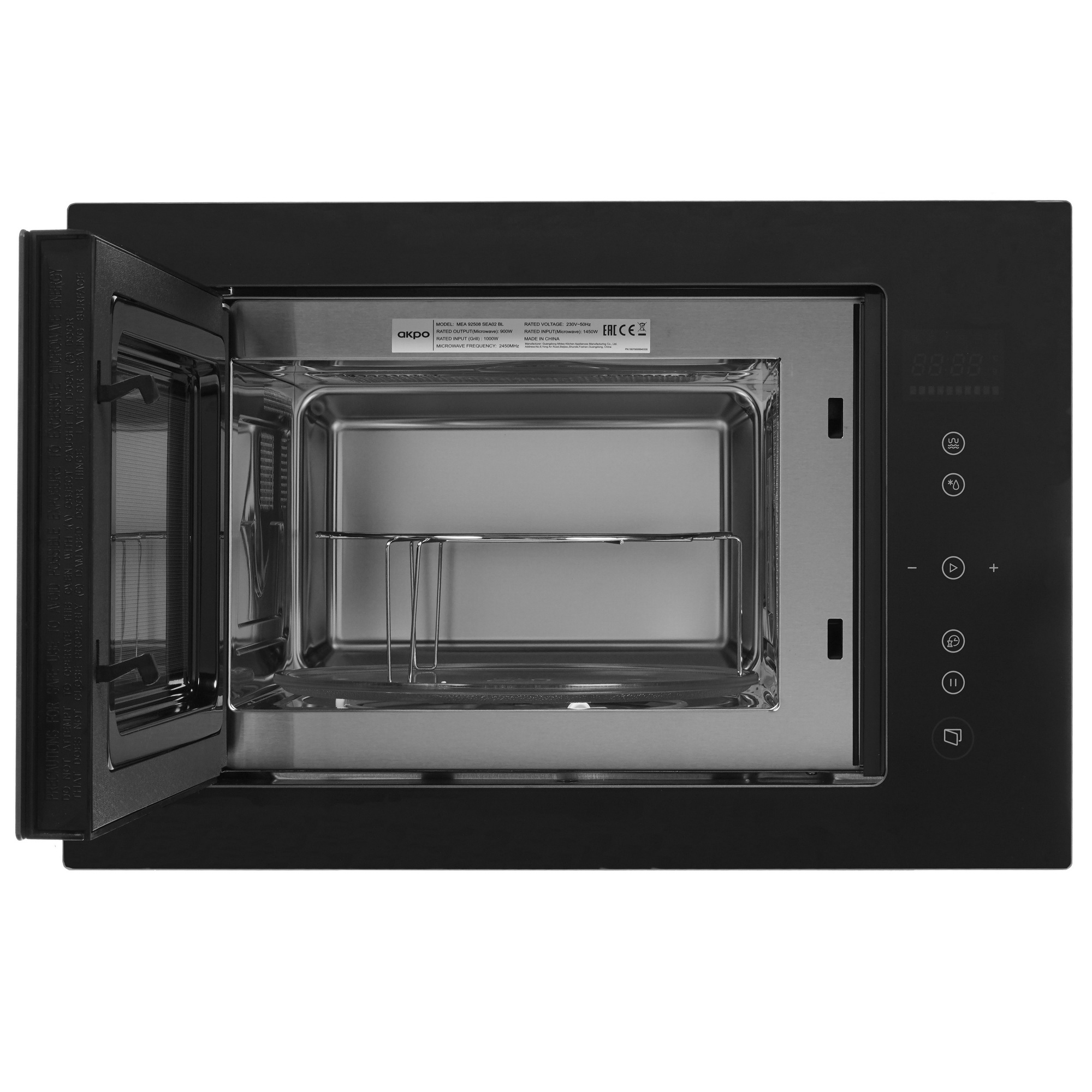 5300013 Встраиваемая микроволновая печь Akpo MEA 92508 SEA02 BL черный STDN-0004695 - Вид №5