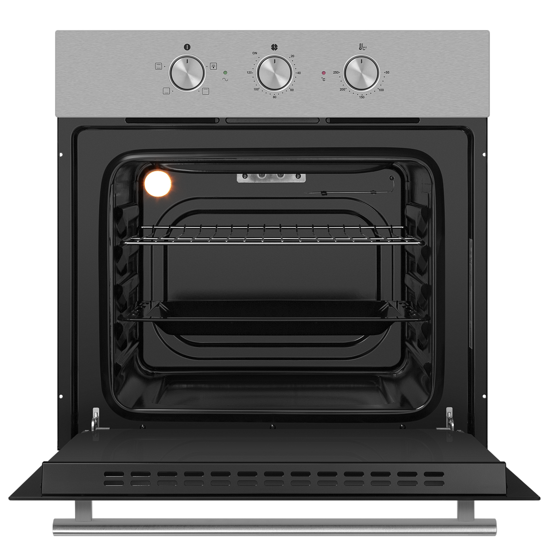 9100955 Электрический духовой шкаф HOMSair OES604S серебристый STDN-0067900 - Вид №1