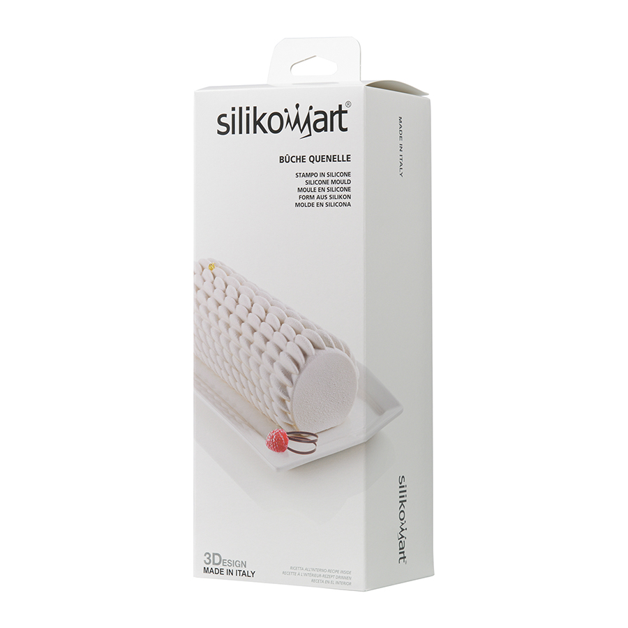 20.434.13.0065 Форма для приготовления пирожного quenelle, 24,5 х 9,5 х 7,7 см, силиконовая Silikomart  - Вид №5