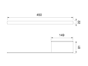 Держатель для полотенец из нержавеющей стали с полкой CEADESIGN AYLA ARCH-00117254 - Вид №2