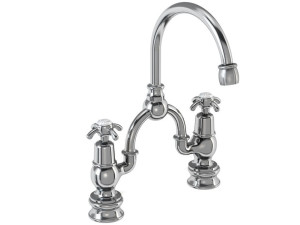 Смеситель для раковины с 2 отверстиями с раздельными розетками