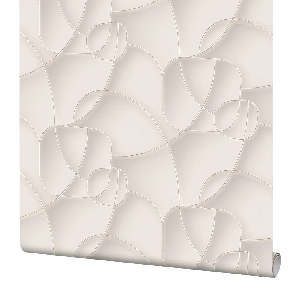 Обои флизелиновые Wall Up Simple кремовые 1.06 м 646115 STLM-2157624