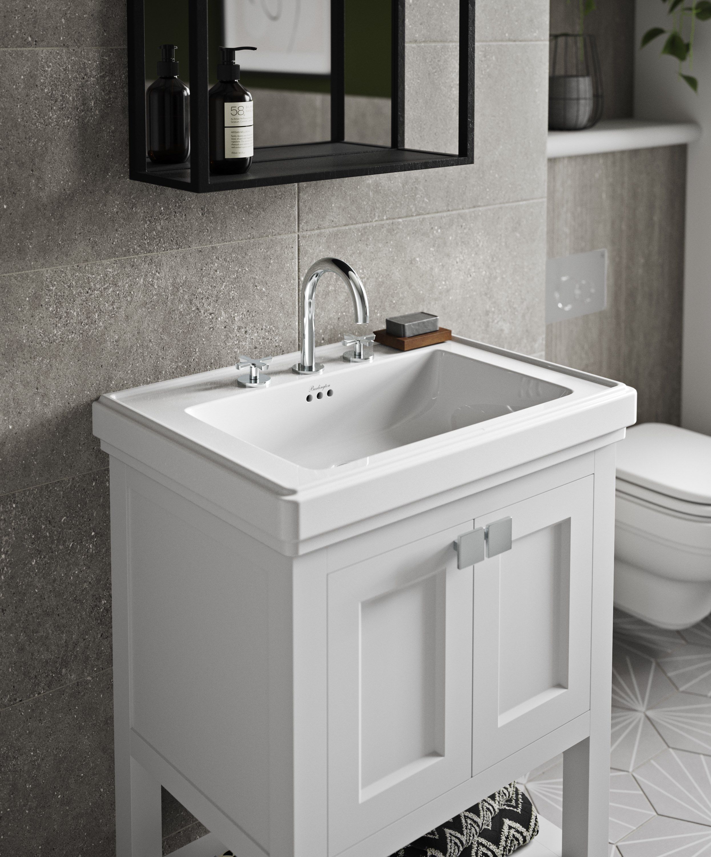 Смеситель для раковины с 3 отверстиями Burlington RIVIERA ARCH-00114408 - Вид №4