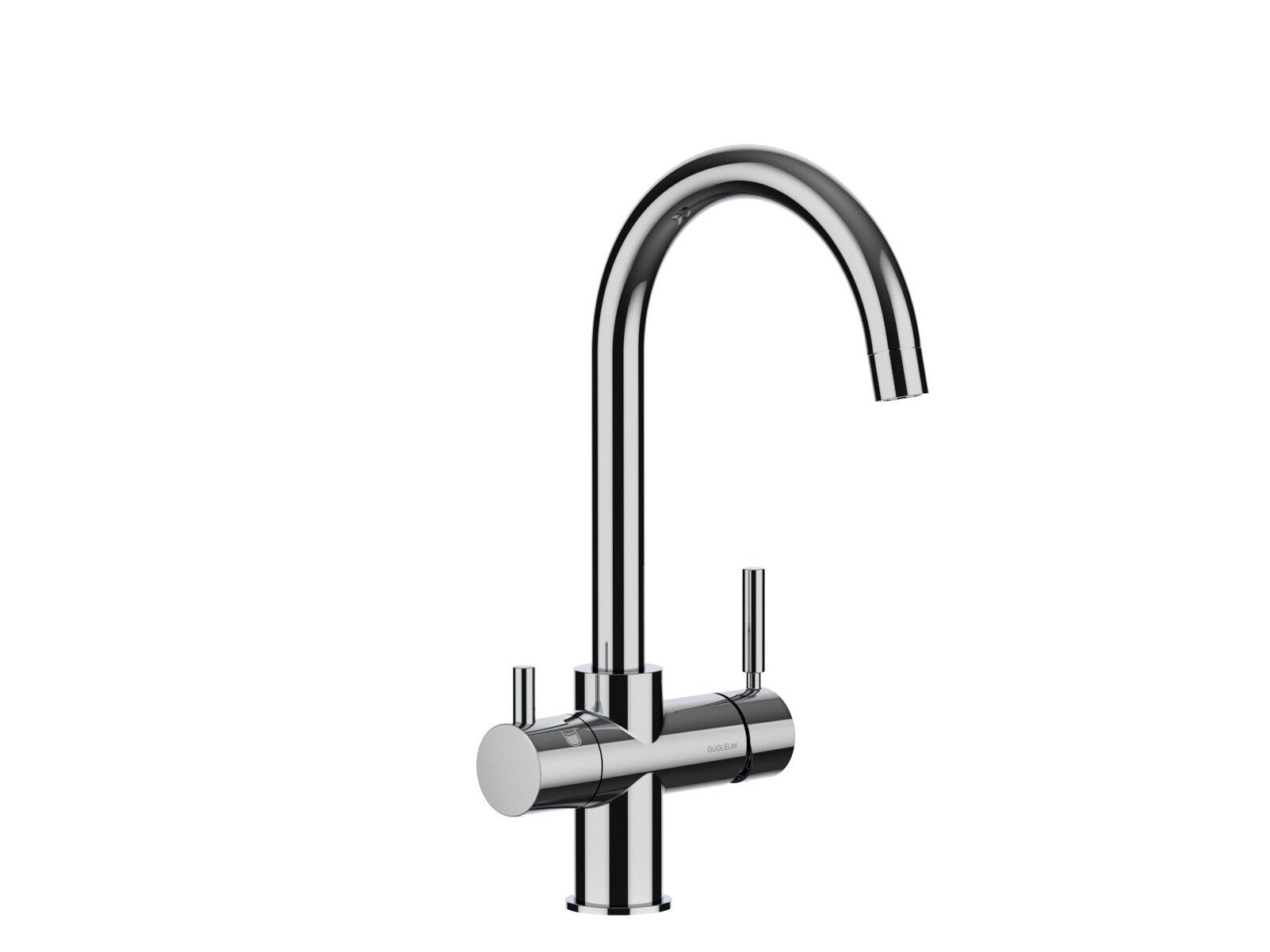 Однорычажный смеситель для кухни с поворотным изливом GUGLIELMI RUBINETTERIE чистый ARCH-00101393