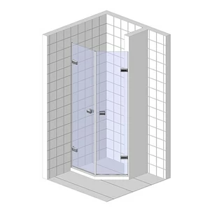 Душевые двери в нишу 150x200 GK-862G135C стекло прозрачное 6 мм GUTEWETTER TREND DOOR
