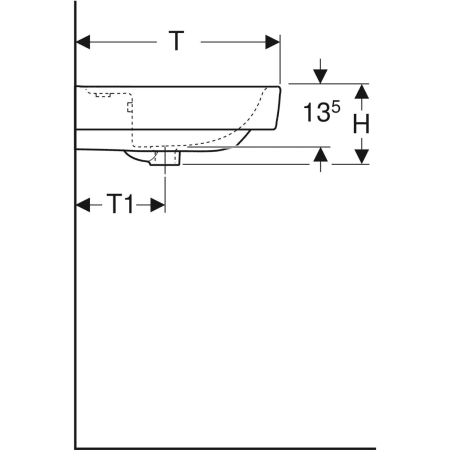 501.932.00.1 Накладная раковина Geberit Renova Plan Geberit  - Вид №4