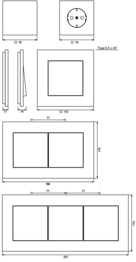 JUNG Бытовая серия из нержавеющей стали Ls plus sun-id-1514279 - Вид №1