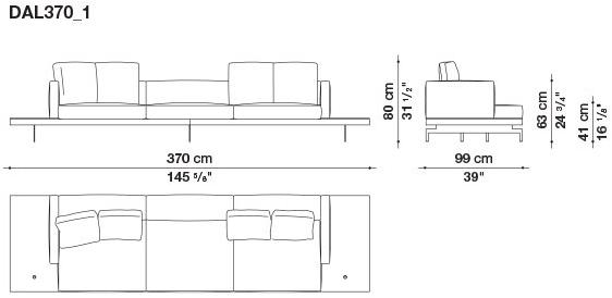 B&B Italia 3-х местный тканевый диван Dock sun-id-1376507 - Вид №68