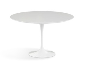 Круглый стол с ламинированной столешницей и алюминиевым основанием