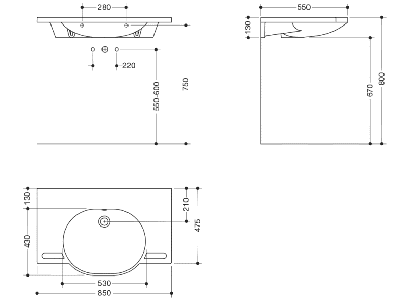 950.11.604 суета сует HEWI Waschtische  - Вид №1