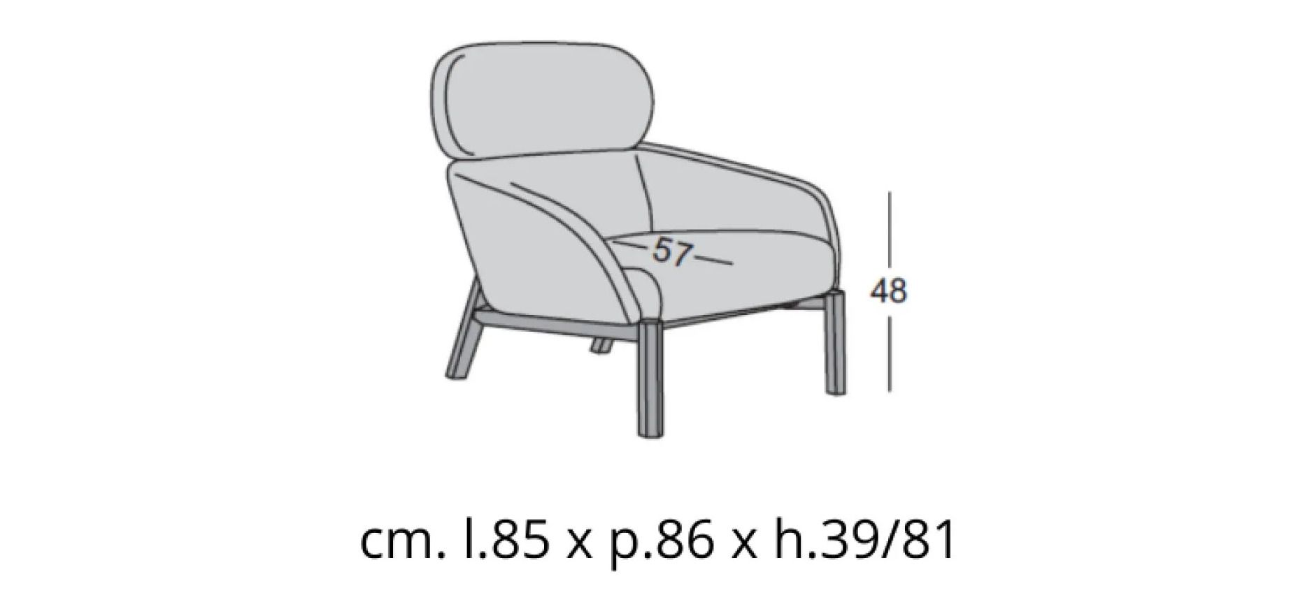 Тканевое кресло Casamilano Elton ARCH-00132083 - Вид №11