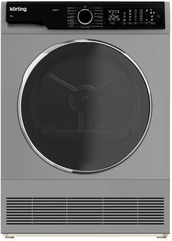 90863118 Сушильная машина Korting Kd 60l97 s 59.6x84.5x63.9 см 10 кг цвет серебристый STLM-0414351