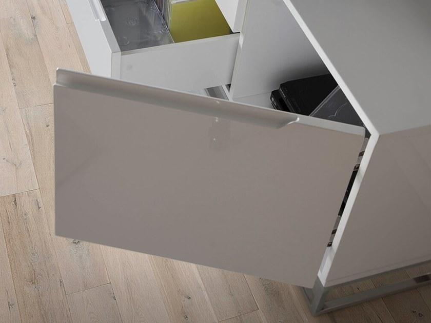 Angel Cerdá Тумба под телевизор из лакированной мдф с ящиками Urban deco 3105 cp1801-tv Angel Cerda - Вид №5