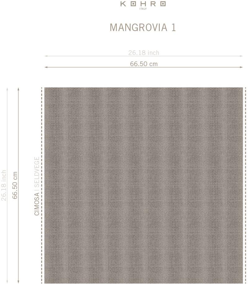 KOHRO Хлопковая ткань с графическими мотивами A gong on the river Kr064951  - Вид №8