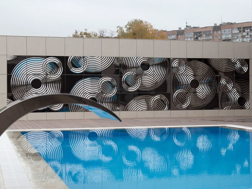 Декоративная стеклянная панель PlusObject Interference ARCH-00023701