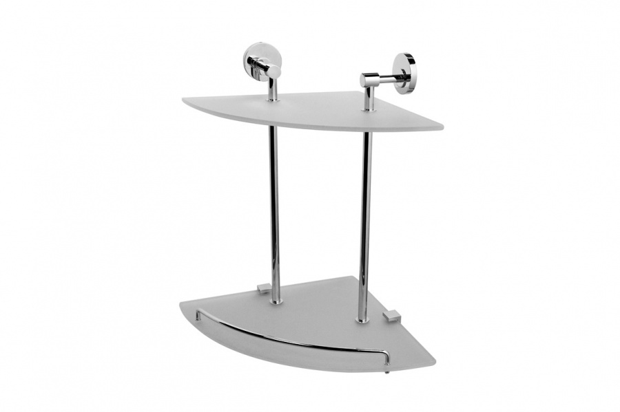 A5537864 Bliss Двойная стеклянная полка хром шт AM.PM Bliss L