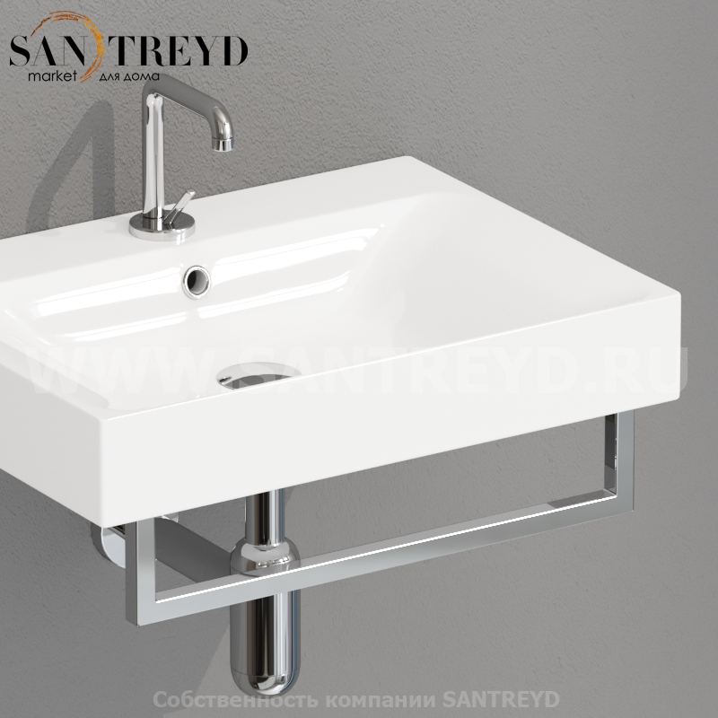 911701 Полотенцедержатель 500 мм ФРОНТАЛЬНЫЙ для арт. 3531, 3545., цвет Хромированный Kerasan Cento Италия