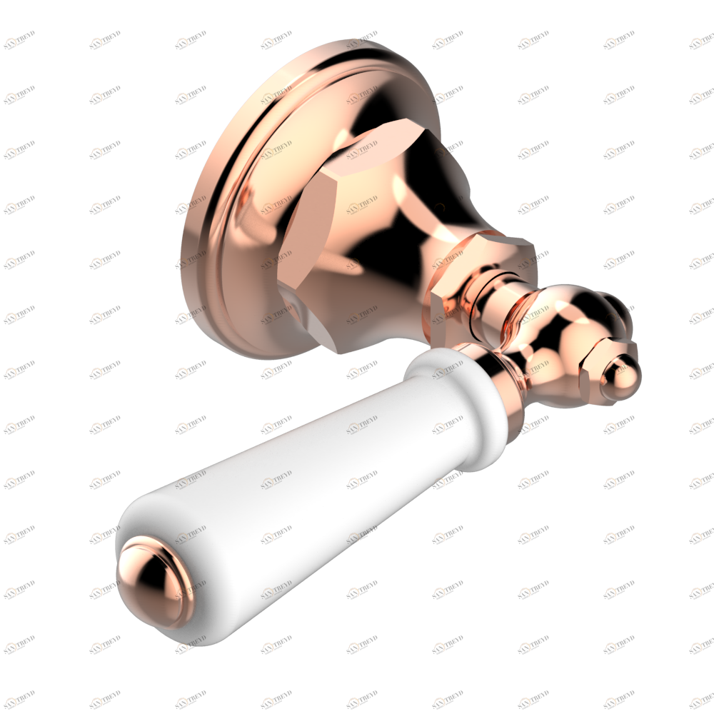 A04-30B Маховик для встраиваемого в стену вентиля Thg-paris Broadway с рукоятками Розовое золото A04 30B CAT.F