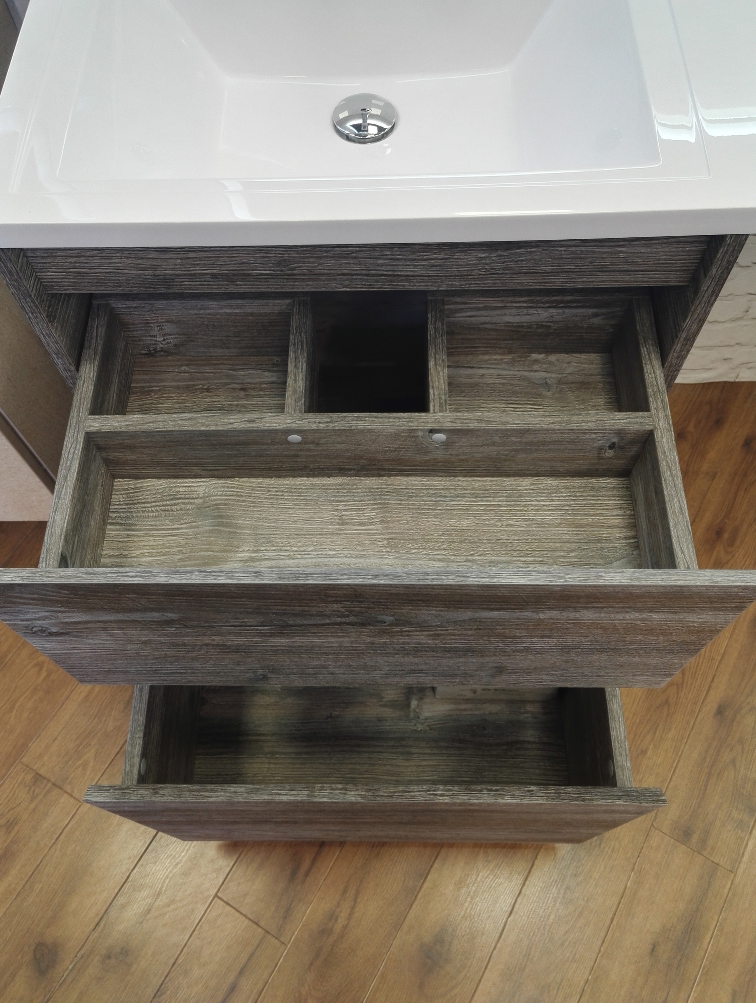 Мебель для ванной под стиральную машину BelBagno KRAFT-LVD-580/1200-2C-PIA-PP  - Вид №8