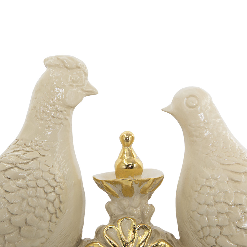 43007 Часы настольные Павлины Айвори BOGACHO 4627138242322 - Вид №5