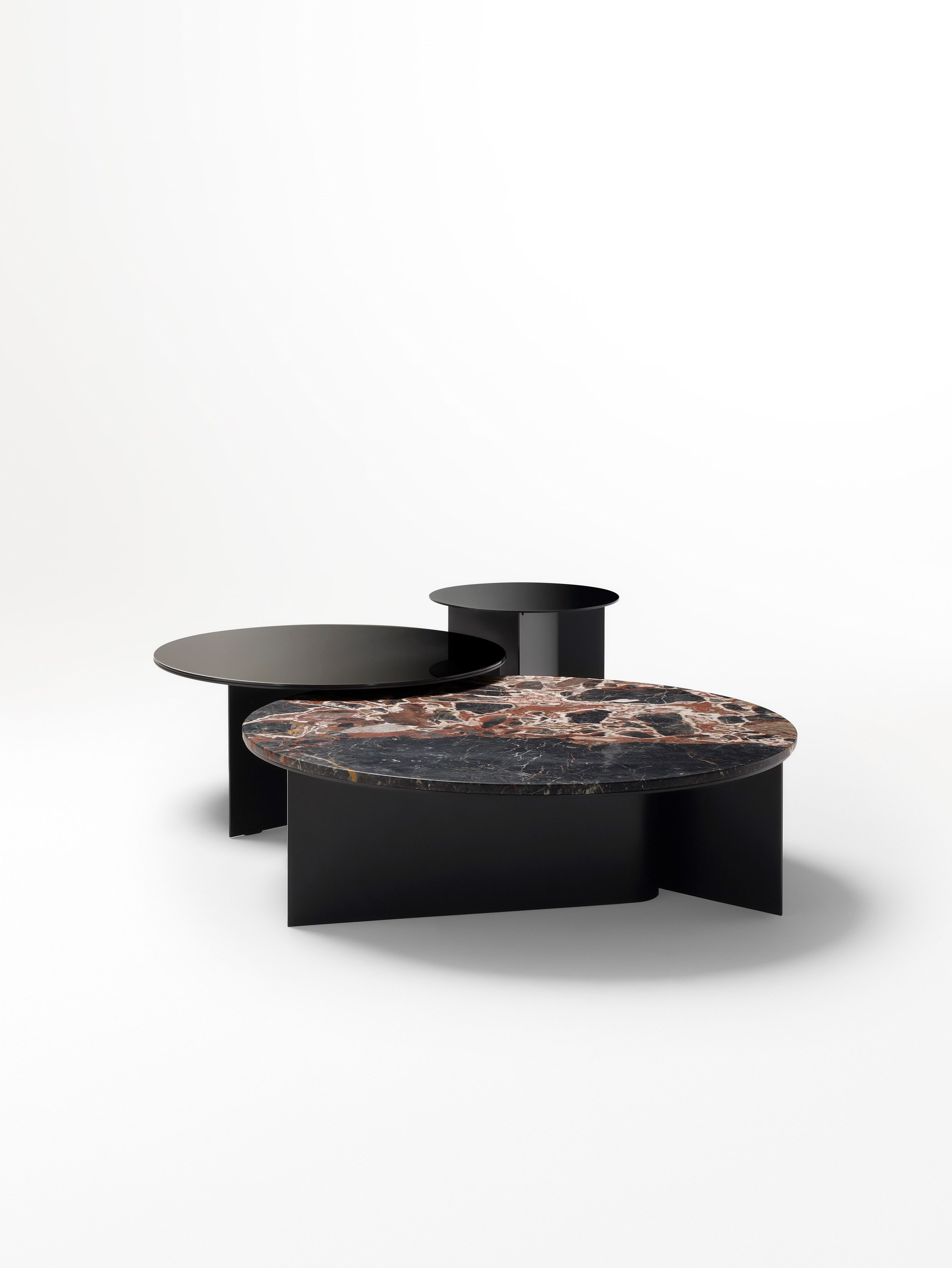 Алюминиевый круглый низкий журнальный столик с порошковым покрытием Ross Gardam ARCH-00041152 - Вид №2