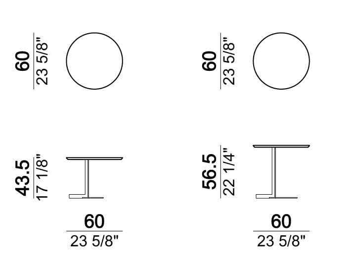 Мраморный круглый журнальный столик Arketipo LITH ARCH-00137547 - Вид №3