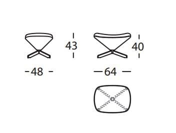 Кожаная спицевая подставка для ног SANCAL ARCH-00096271 - Вид №9