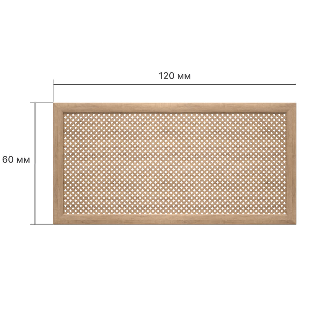 Экран для радиатора 120х60 см Глория дуб винтаж STELLA Standart STSR-1084 - Вид №2