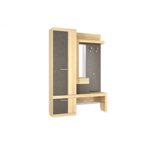 92003082 Шкаф для обуви Mebelson 150x212x36 см 8 полок ЛДСП цвет дуб сонома/скала STLM-1438064