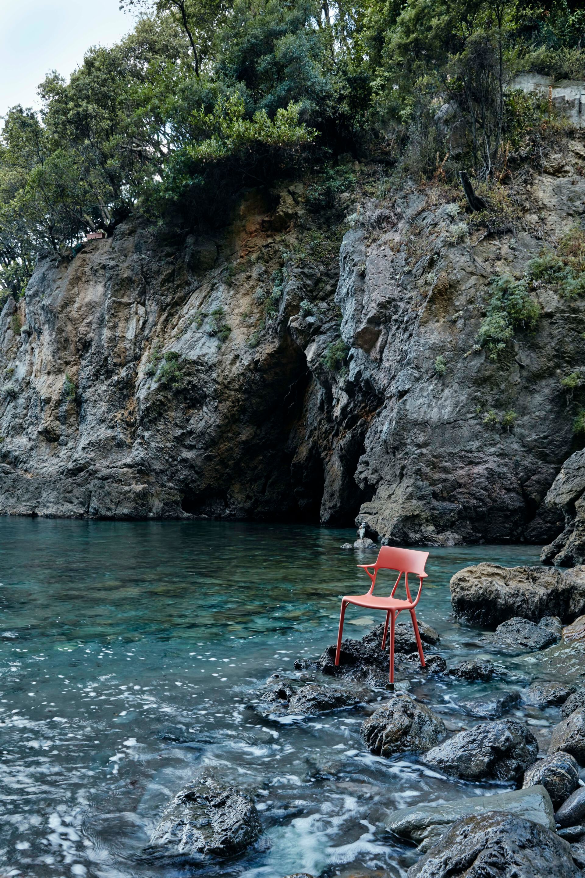 Стул из переработанного инженерного пластика с подлокотниками Kartell A. I ARCH-00030054 - Вид №31