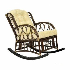 Кресло-качалка Deli ЭКО ДИЗАЙН ПЛЕТЕНАЯ 009711 Бежевый;коричневый