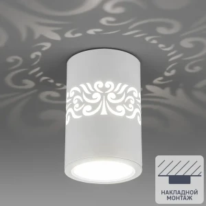 Светильник точечный светодиодный накладной Elektrostandard DLS025, 3 м², белый свет, цвет белый