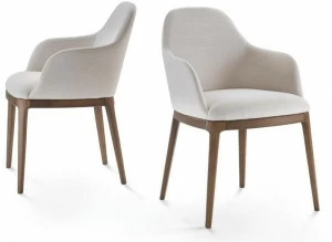 Pacini & Cappellini Кожаное кресло с подлокотниками Becky 5437.1