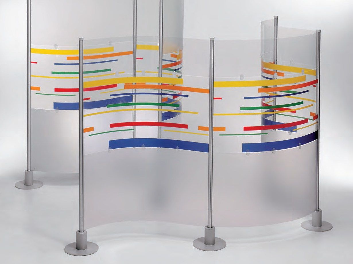 ПВХ модульная отдельно стоящая офисная перегородка Slalom ARCH-00039324 - Вид №16