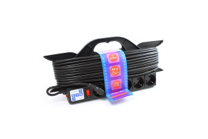 15893070 Силовой удлинитель на рамке 16 А/3,5 кВт, 40 м, 5 розеток с/з PC-LG5-R-40 Power Cube