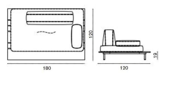 Ткань сад диван Ethimo Calipso ARCH-00026131 - Вид №11
