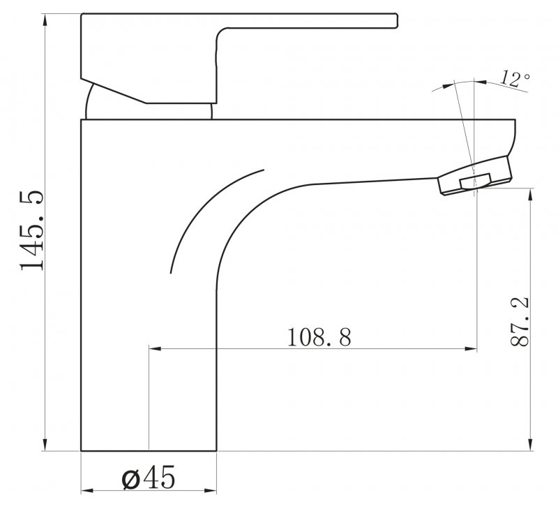 Смеситель для раковины LOYD LOY-LVM-CRM BELBAGNO  - Вид №1
