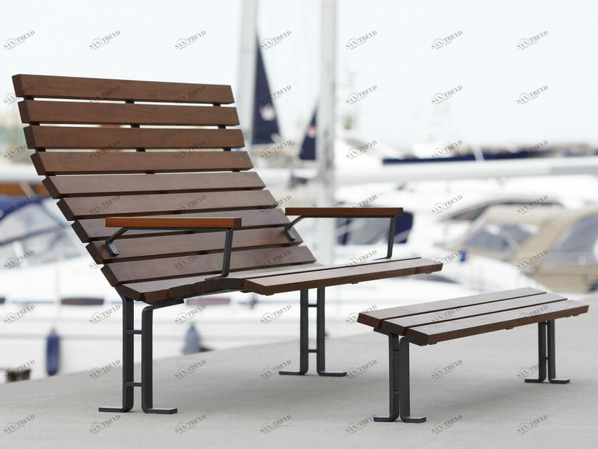 Nola Industrier Скамейка с подлокотниками Kajen sun-id-1480164