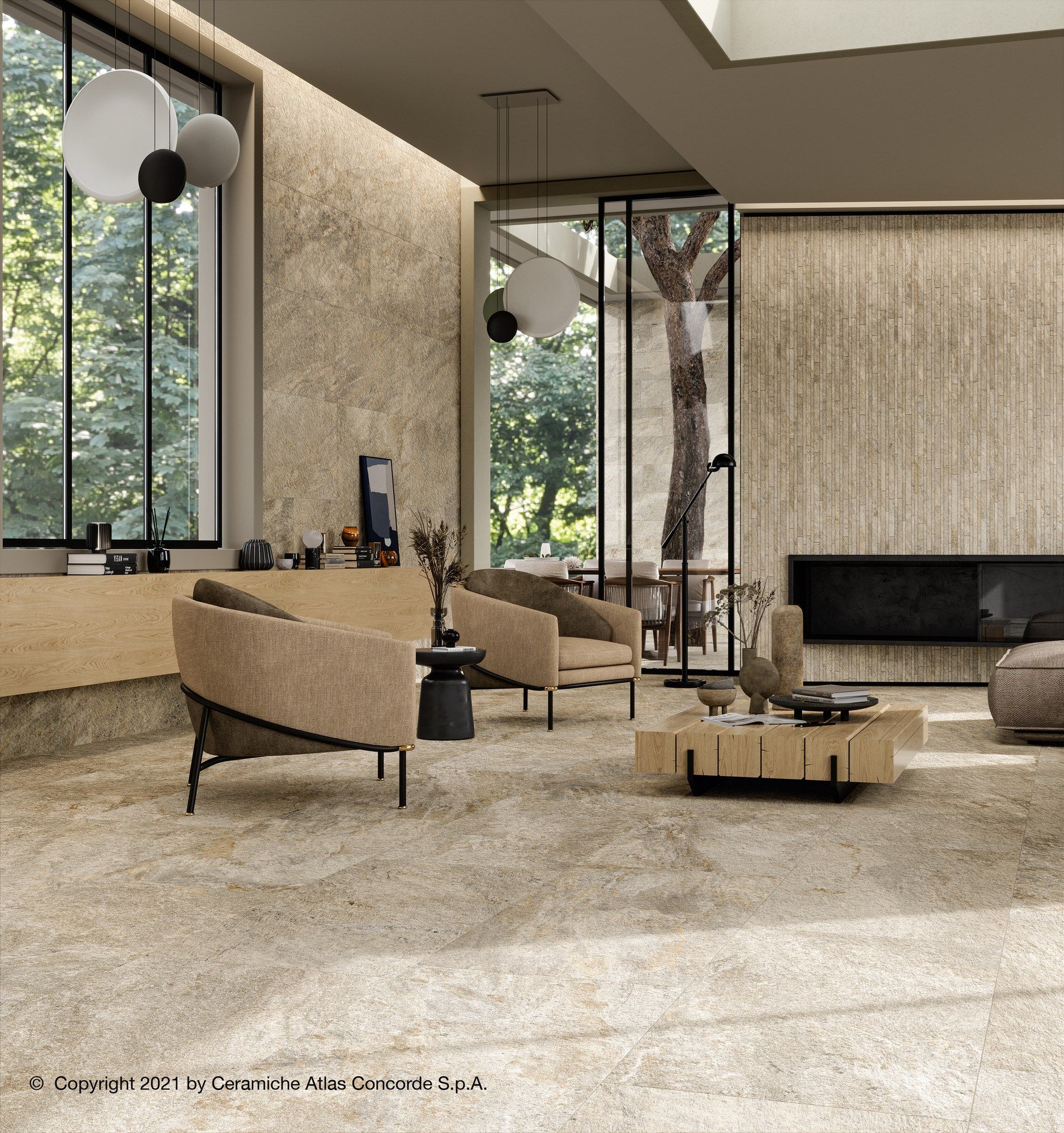 Мозаика из керамогранита с эффектом камня Atlas Concorde Norde ARCH-00107552 - Вид №8