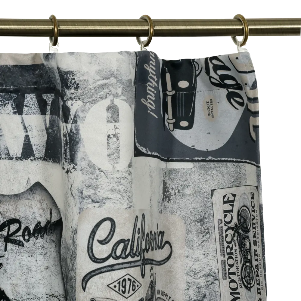 Штора на ленте блэкаут Калифорния 145x260 см цвет серый SEASONS STLM-2072795 - Вид №4