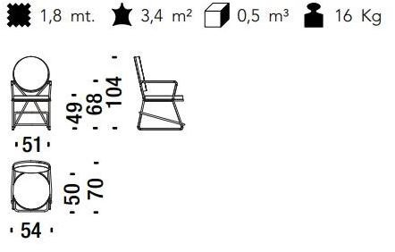Moroso Мягкое кресло с подлокотниками Double zero sun-id-1369420 - Вид №10