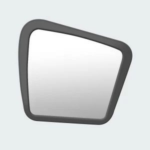 Зеркало настенное среднее крашеное темно-серое Woodi WOODI ДИЗАЙНЕРСКИЕ 00-3966422 Серый