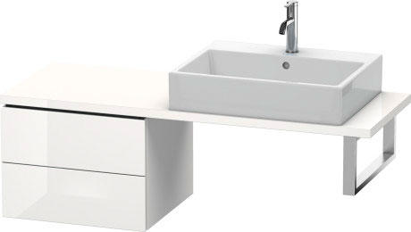 LC582701111 Шкафчик для компактной консоли L-Cube #LC5827 520 x 477 мм Кашемировый дуб Duravit - Вид №2