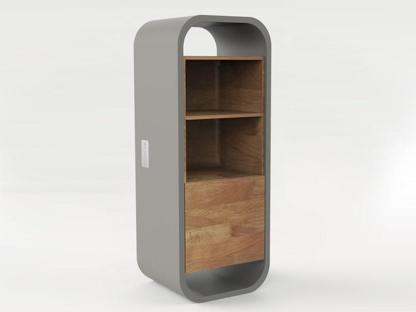 CO33 Барный шкаф из бетона и дерева Opus O120mb - Вид №3