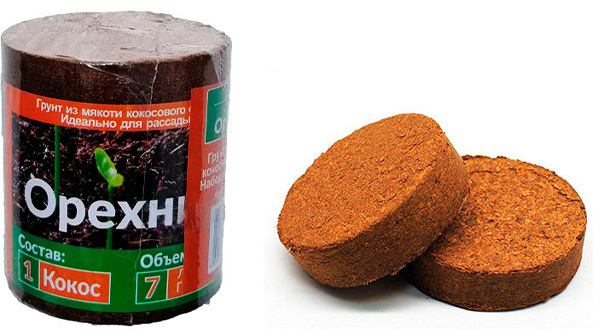Кокосовый диск Орехнин, 5 дисков 100 мм, 7 литров ГеоПластБорд