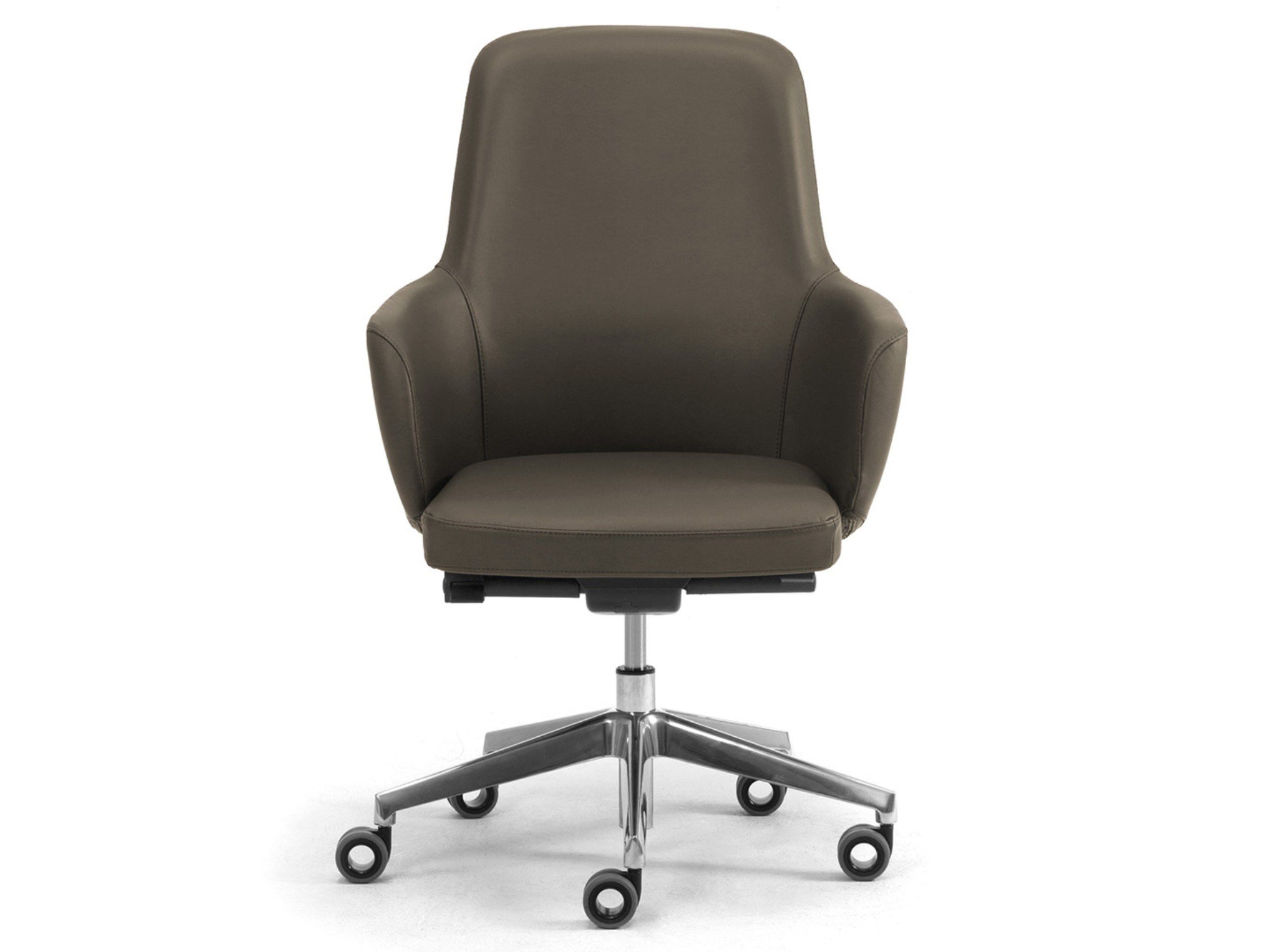 Регулируемое по высоте кожаное офисное кресло с подлокотниками Leyform ARCH-00079708 - Вид №1